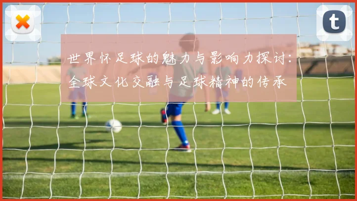 世界怀足球的魅力与影响力探讨：全球文化交融与足球精神的传承